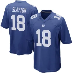 Men's Darius Slayton New York Giants No.18 Game Team Color Jersey - Royal