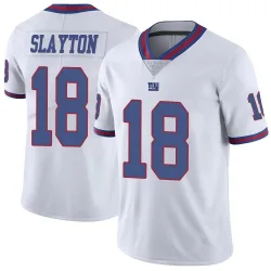 Men's Darius Slayton New York Giants No.18 Limited Color Rush Jersey - White