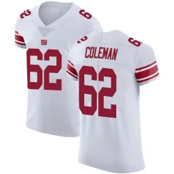 Men's Davon Coleman New York Giants No.62 Elite Vapor Untouchable Jersey - White