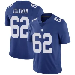 Men's Davon Coleman New York Giants No.62 Limited Team Color Vapor Untouchable Jersey - Royal