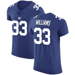 Men's Dee Williams New York Giants No.33 Elite Team Color Vapor Untouchable Jersey - Royal