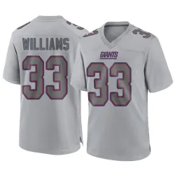 Men's Dee Williams New York Giants No.33 Game Atmosphere Fashion Jersey - Gray