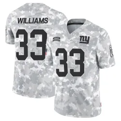 Men's Dee Williams New York Giants No.33 Limited 2024 Salute to Service Jersey - Arctic Camo