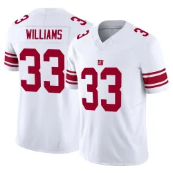 Men's Dee Williams New York Giants No.33 Limited Vapor F.U.S.E. Jersey - White