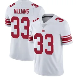 Men's Dee Williams New York Giants No.33 Limited Vapor Untouchable Jersey - White