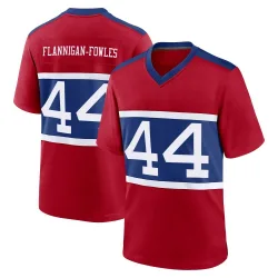 Men's Demetrius Flannigan-Fowles New York Giants No.44 Game Century Alternate Jersey - Red