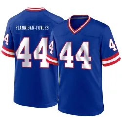 Men's Demetrius Flannigan-Fowles New York Giants No.44 Game Classic Jersey - Royal
