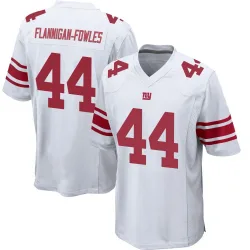 Men's Demetrius Flannigan-Fowles New York Giants No.44 Game Jersey - White