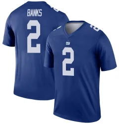 Men's Deonte Banks New York Giants No.2 Legend Jersey - Royal