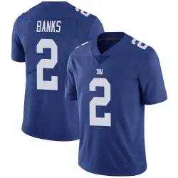 Men's Deonte Banks New York Giants No.2 Limited Team Color Vapor Untouchable Jersey - Royal