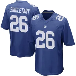 Men's Devin Singletary New York Giants No.26 Game Team Color Jersey - Royal