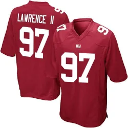 Men's Dexter Lawrence II New York Giants No.97 Game Alternate Jersey - Red