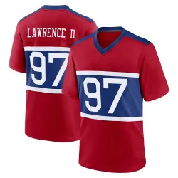Men's Dexter Lawrence II New York Giants No.97 Game Century Alternate Jersey - Red