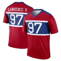 Men's Dexter Lawrence II New York Giants No.97 Legend Century Alternate Jersey - Red