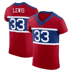 Men's Dion Lewis New York Giants No.33 Elite Century Alternate Vapor F.U.S.E. Jersey - Red