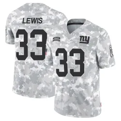 Men's Dion Lewis New York Giants No.33 Limited 2024 Salute to Service Jersey - Arctic Camo