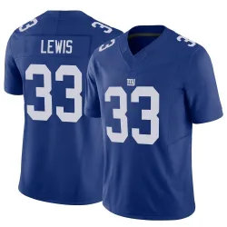 Men's Dion Lewis New York Giants No.33 Limited Vapor F.U.S.E. Jersey - Royal