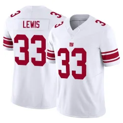 Men's Dion Lewis New York Giants No.33 Limited Vapor F.U.S.E. Jersey - White