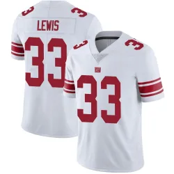 Men's Dion Lewis New York Giants No.33 Limited Vapor Untouchable Jersey - White