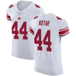 Men's Doug Kotar New York Giants No.44 Elite Vapor Untouchable Jersey - White