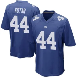 Men's Doug Kotar New York Giants No.44 Game Team Color Jersey - Royal