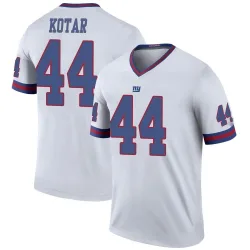 Men's Doug Kotar New York Giants No.44 Legend Color Rush Jersey - White