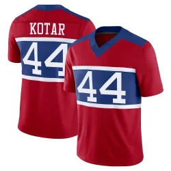 Men's Doug Kotar New York Giants No.44 Limited Century Alternate Vapor F.U.S.E. Jersey - Red
