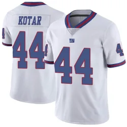 Men's Doug Kotar New York Giants No.44 Limited Color Rush Jersey - White