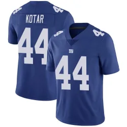 Men's Doug Kotar New York Giants No.44 Limited Team Color Vapor Untouchable Jersey - Royal
