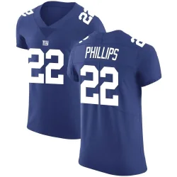Men's Dru Phillips New York Giants No.22 Elite Team Color Vapor Untouchable Jersey - Royal