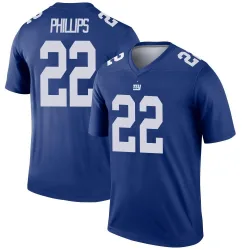 Men's Dru Phillips New York Giants No.22 Legend Jersey - Royal