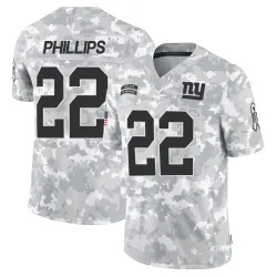 Men's Dru Phillips New York Giants No.22 Limited 2024 Salute to Service Jersey - Arctic Camo