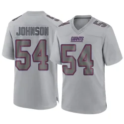 Men's Dyontae Johnson New York Giants No.54 Game Atmosphere Fashion Jersey - Gray