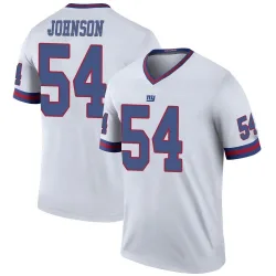 Men's Dyontae Johnson New York Giants No.54 Legend Color Rush Jersey - White