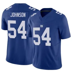 Men's Dyontae Johnson New York Giants No.54 Limited Vapor F.U.S.E. Jersey - Royal