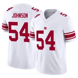 Men's Dyontae Johnson New York Giants No.54 Limited Vapor F.U.S.E. Jersey - White