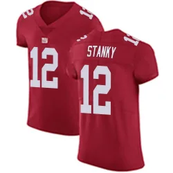 Men's Eddie Stanky New York Giants No.12 Elite Alternate Vapor Untouchable Jersey - Red