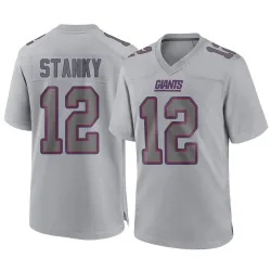 Men's Eddie Stanky New York Giants No.12 Game Atmosphere Fashion Jersey - Gray