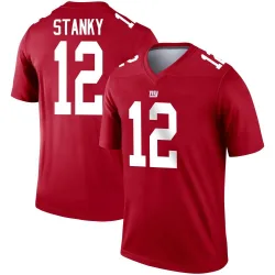 Men's Eddie Stanky New York Giants No.12 Legend Inverted Jersey - Red