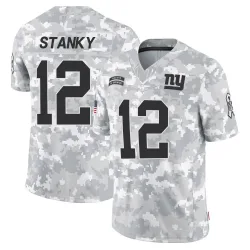 Men's Eddie Stanky New York Giants No.12 Limited 2024 Salute to Service Jersey - Arctic Camo