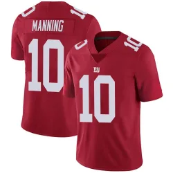 Men's Eli Manning New York Giants No.10 Limited Alternate Vapor Untouchable Jersey - Red