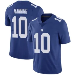 Men's Eli Manning New York Giants No.10 Limited Team Color Vapor Untouchable Jersey - Royal