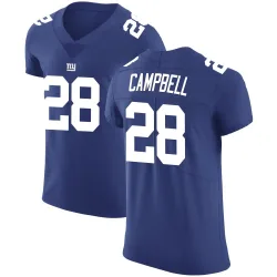 Men's Elijah Campbell New York Giants No.28 Elite Team Color Vapor Untouchable Jersey - Royal