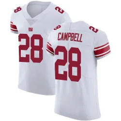 Men's Elijah Campbell New York Giants No.28 Elite Vapor Untouchable Jersey - White