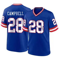 Men's Elijah Campbell New York Giants No.28 Game Classic Jersey - Royal