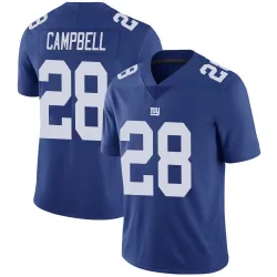 Men's Elijah Campbell New York Giants No.28 Limited Team Color Vapor Untouchable Jersey - Royal