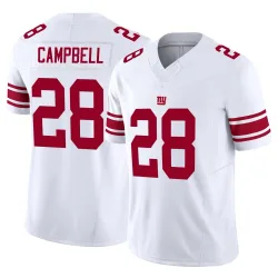 Men's Elijah Campbell New York Giants No.28 Limited Vapor F.U.S.E. Jersey - White