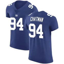 Men's Elijah Chatman New York Giants No.94 Elite Team Color Vapor Untouchable Jersey - Royal