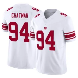 Men's Elijah Chatman New York Giants No.94 Limited Vapor F.U.S.E. Jersey - White