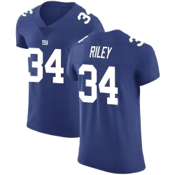 Men's Elijah Riley New York Giants No.34 Elite Team Color Vapor Untouchable Jersey - Royal